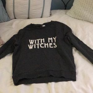 Black sweatshirt (With My Witches)